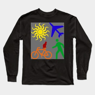 Human Cycle Grey Long Sleeve T-Shirt